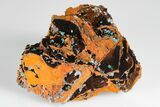 Rosasite and Calcite Crystal Association - Mexico #180773-1